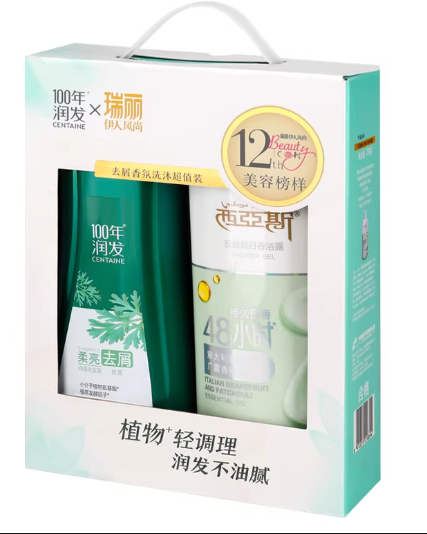 百年润发 750ML柔亮洗发露 +700g西亚斯反转香浴露-套装