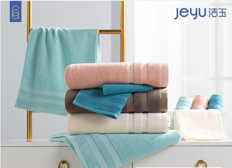 洁玉 JQ3001F1 斯蒂安毛巾74*33cm/130g-蓝色