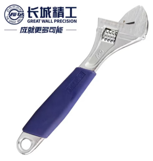 长城精工 300333 3代豪华型橡塑套柄带刻度活扳手-10寸