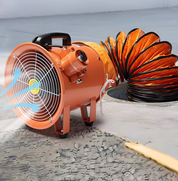 弘科 SSFT-300/220V 12寸手提式轴流风机+5米风管-0.63