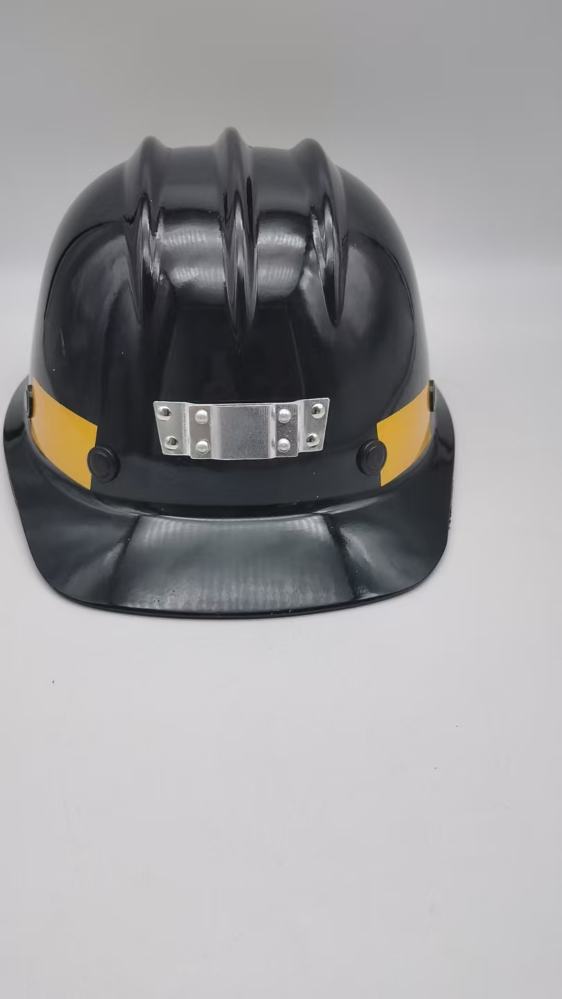 君御 1539 三筋玻璃钢不妨静电矿用安全帽-黄色