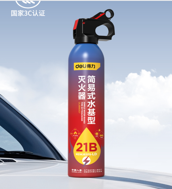 得力工具 简易式水基型灭火器 MSWJ620S-LD-手提式
