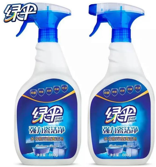 绿伞 强力瓷洁净 多功能浴室清洁剂-660g
