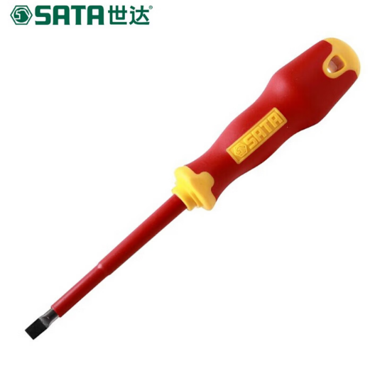 世达工具 61321 T系列VDE绝缘一字螺丝批2.5x75MM-一字型