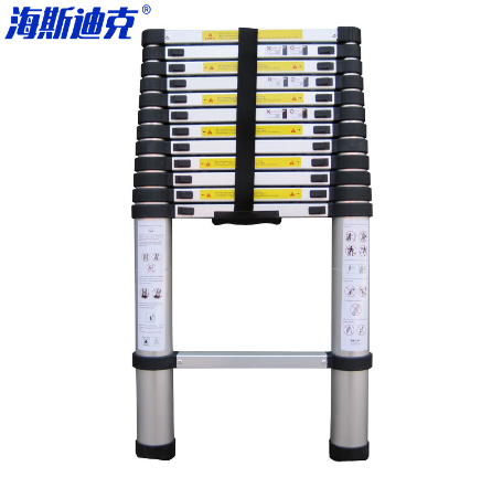 海斯迪克 HK-703 单面伸缩梯14步/步距40cm-个