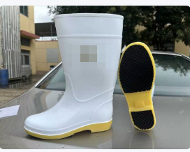 君御  808-1中筒耐油耐酸碱食品靴雨靴白色 定制款鞋底贴橡胶贴-36