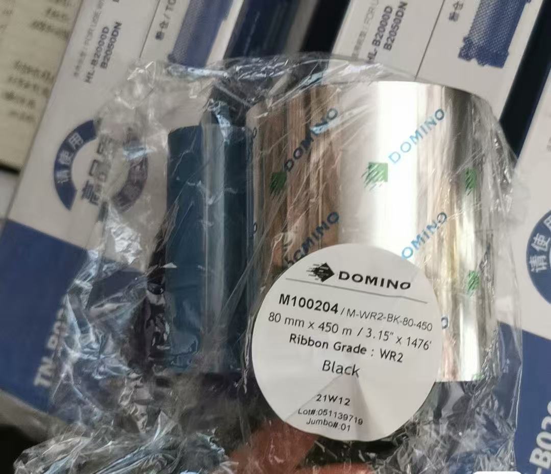 多米诺 M100204 WR2 BK 80*450mm  热转印碳带-卷