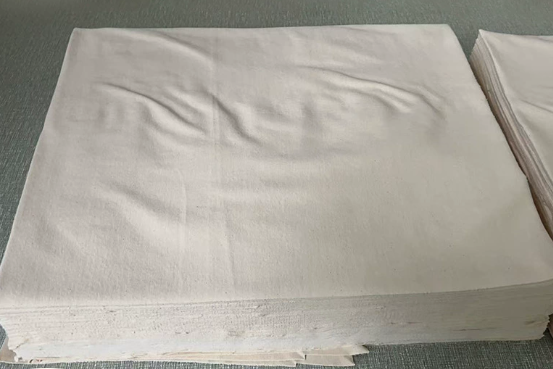 汉布 纯白棉毛巾 40*40cm含棉量 80%（25kg/包）-白色