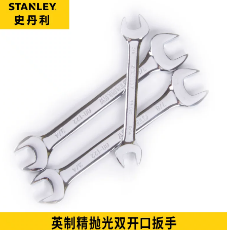 史丹利 88-000-1-22 英制精抛光双开口扳手1/4