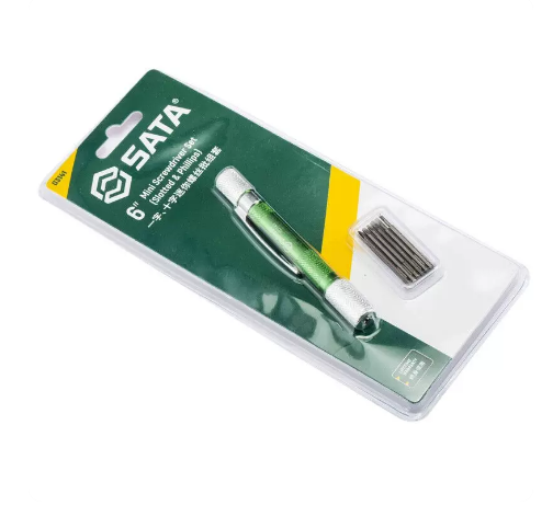 世达工具 03142 6件十字、花形迷你螺丝批组套-花型
