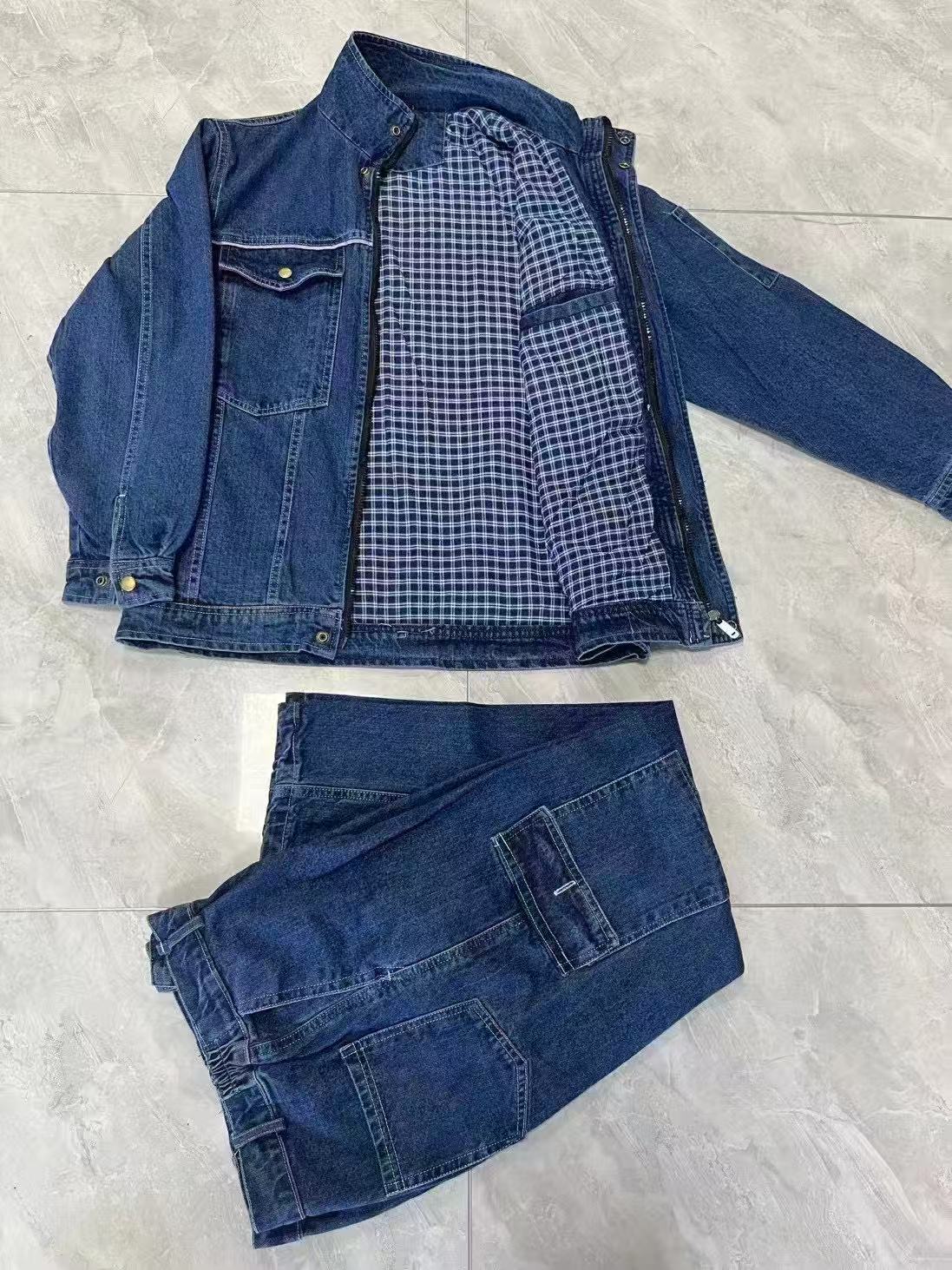 君御 916 双层加厚牛仔服-S