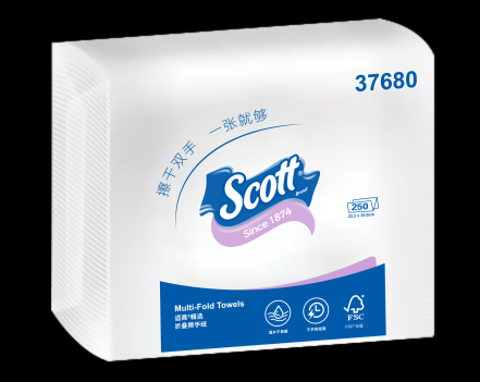 金佰利 37680 Scott 适高 折叠擦手纸-包