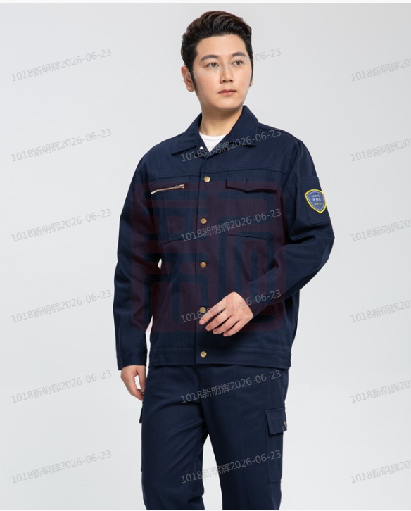 君御 JY-F102 纯棉加厚阻燃工作服（原JY-F105定制款） 藏青色-4XL