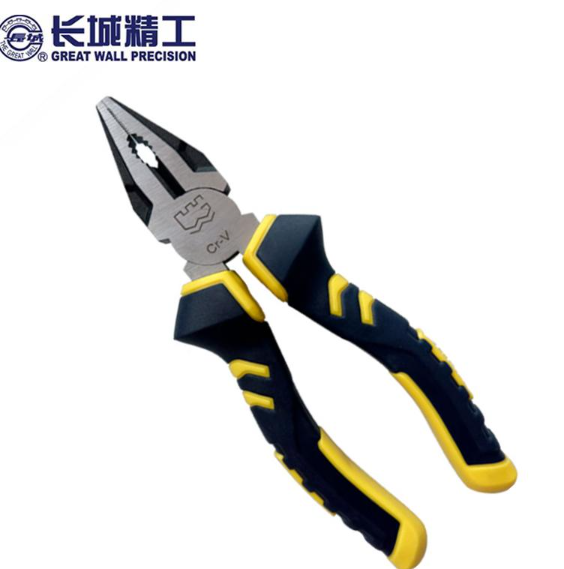 长城精工 211047专业级Cr-V 欧式精抛钢丝钳老虎钳180mm-7寸