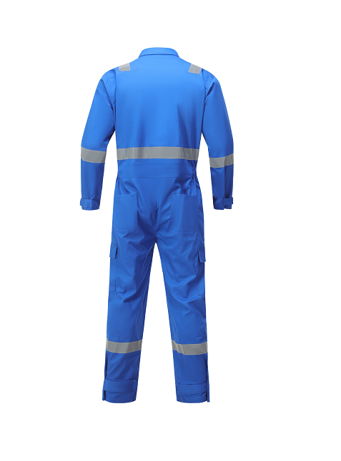 君御 JP-3009 全棉厚纱卡连体工作服 宝蓝色--4XL