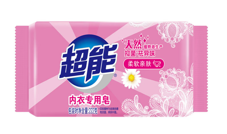 超能 内衣专用皂 柔软亲肤-222g