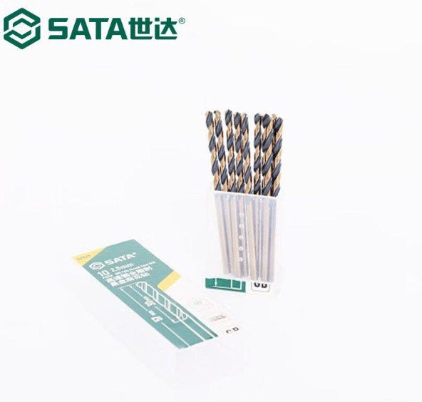 世达工具 52620 10件套高速钢全磨制黑金麻花钻2.0MM