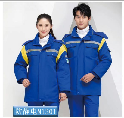君御 防静电M1301 全工艺涤棉厚纱卡棉服-4XL
