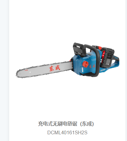 东成 充电式无刷电链锯 DCML40161SH2S-把