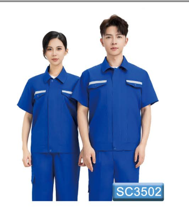 君御 SC3502  夏季全工艺涤棉细斜纹半袖工作服-S