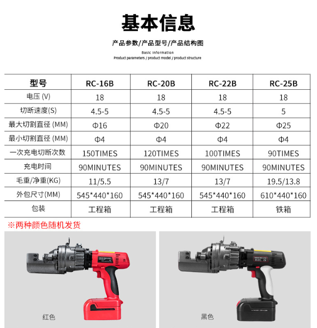 贝尔顿 BE-RC-25B 手持充电式钢筋速断器4.0Ah两电一充-把