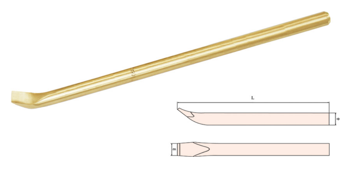 CNFB/桥防 QF237 防爆撬棍25*800mm（铝青铜）-个