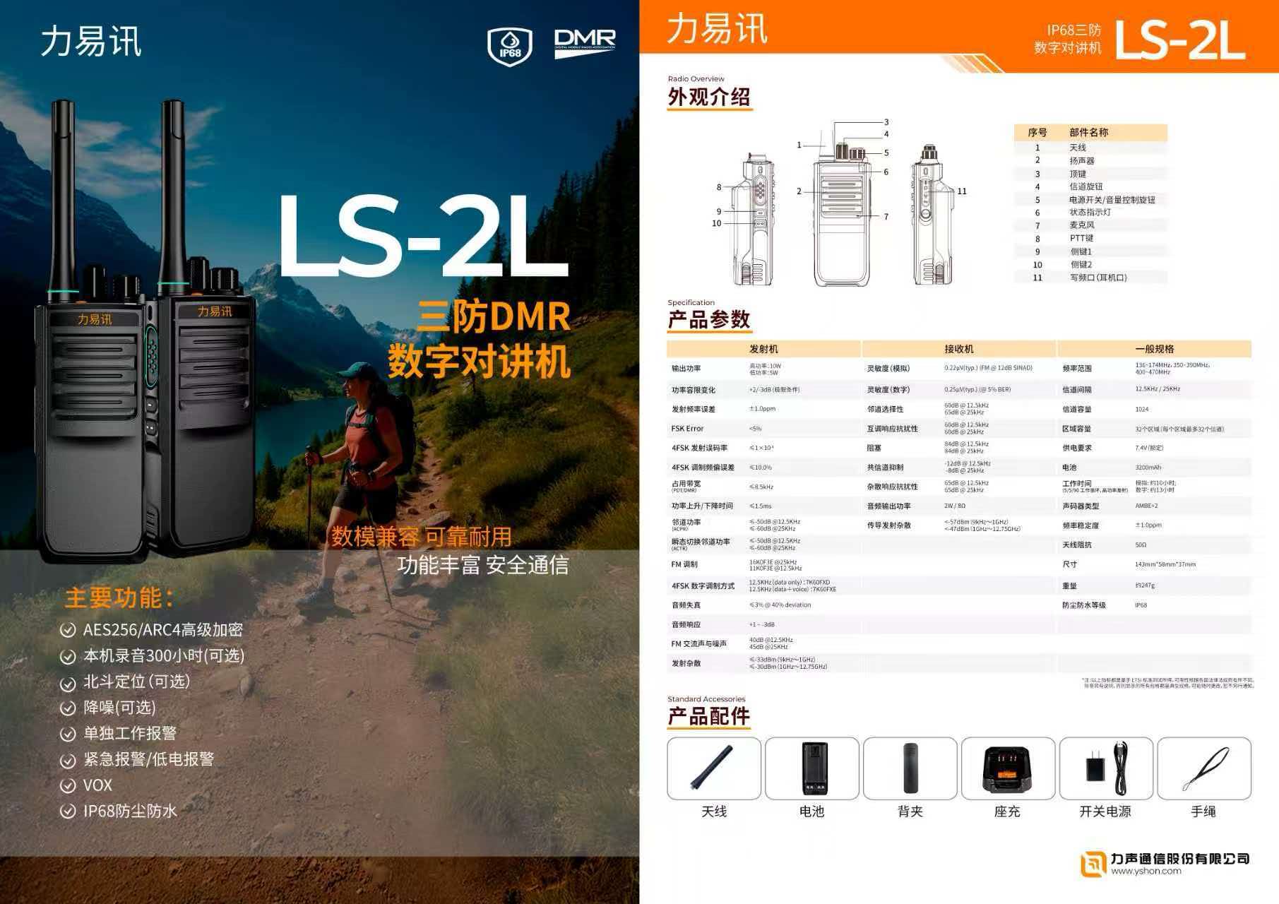 力易讯 2L 数字对讲机-台