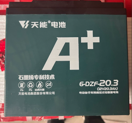 天能 天能石墨烯电池A+2代电动车铅酸电池 升级款72V33AH（6块/组）-高碳性电池