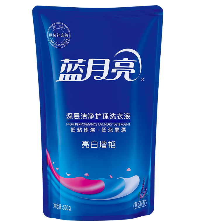 蓝月亮 亮白增艳护理 洗衣液(薰衣草)袋装-500g
