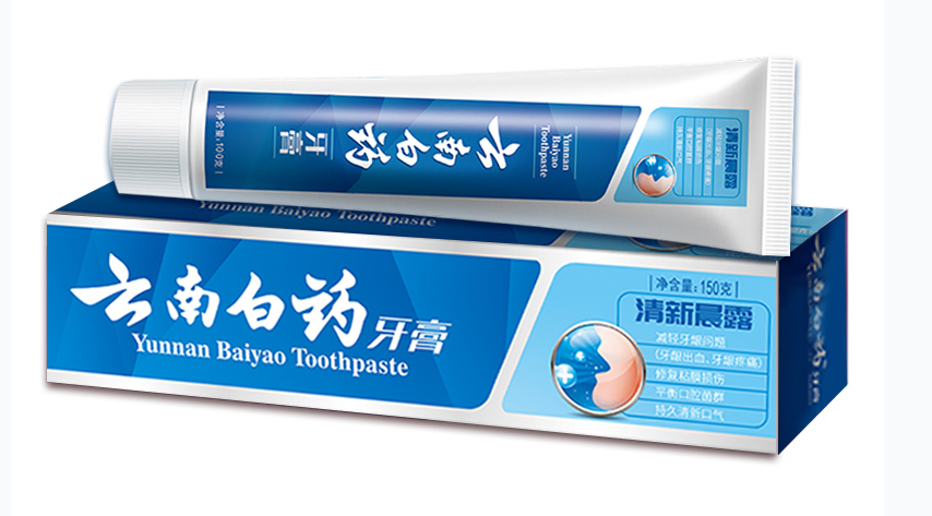 云南白药 清新晨露 牙膏-150g