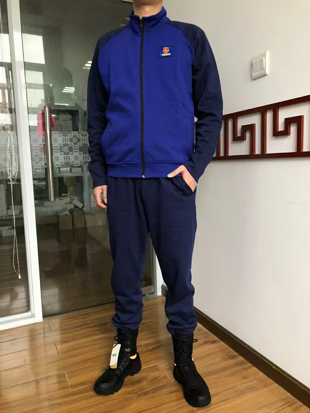 际华  消防队春秋长袖体能训练服 防静电-消防体能服