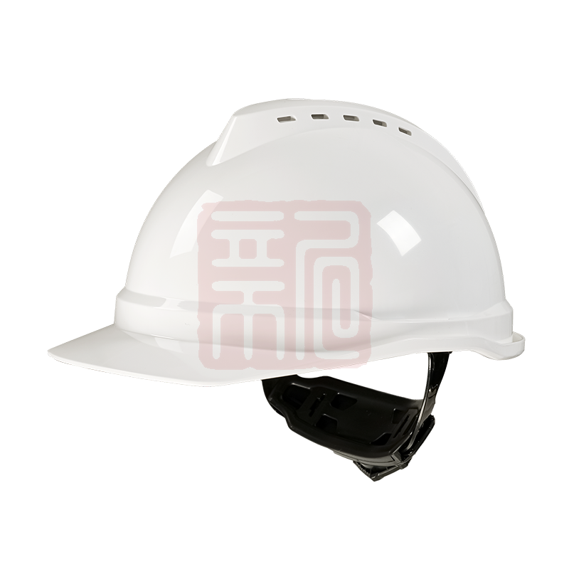 君御 1552定制 豪华ABS带透气孔V型安全帽(YC型定制下颌带)-定制款-白色