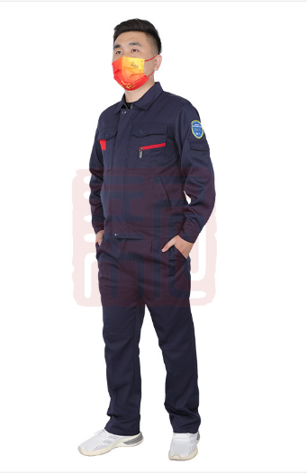 君御  JY-防酸碱M101春秋款防静电防酸碱工作服 黑色-M