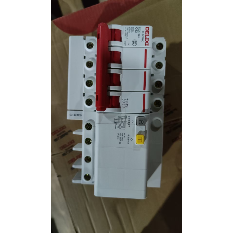 德力西 DZ47SLEN4C63 空气开关4P/63A带漏电保护厂家3C证