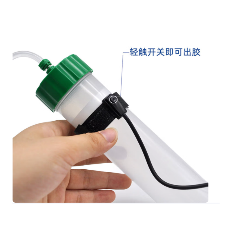 沭谦 锐翼点胶配件手动开关滴胶手按开关针筒控器打胶脚踏开关 魔术贴手控开关（定制）