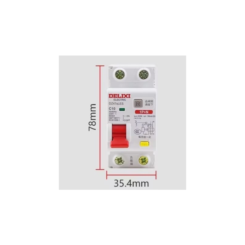 德力西电气 DZ47SLE 1P+N(N极 直通) C32A 断路器