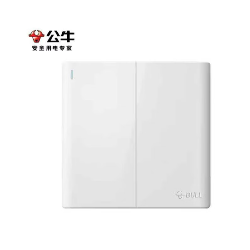 公牛（BULL） G25K212 二位双控带荧光开关16A（白）