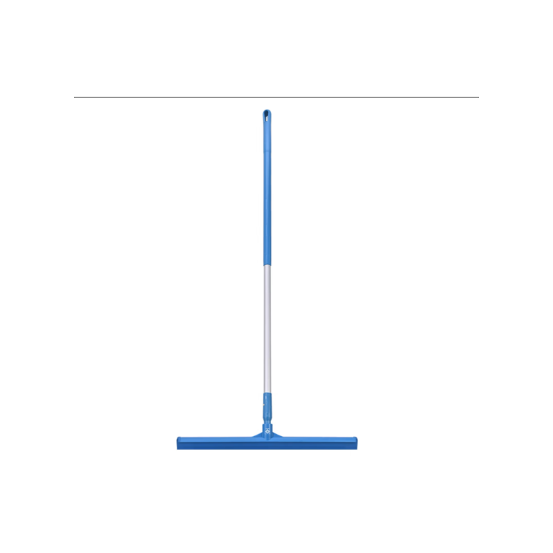 食安库 120823 高洁净单刀硅胶地刮套装含1350mm铝杆蓝色