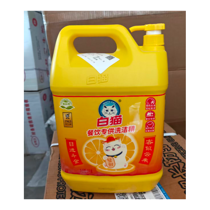 白猫 餐饮专供 洗洁精（强效去油）-4kg - 白猫