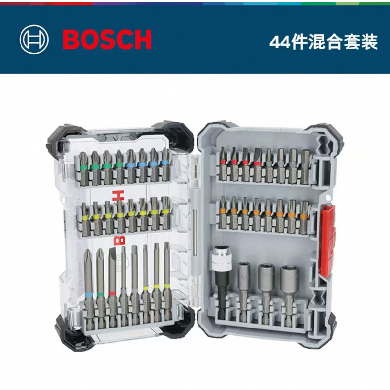 博世 2607017734 百变魔盒44件批头套筒混合套装
