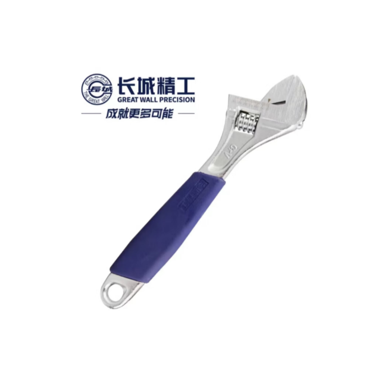 长城精工 300333 3代豪华型橡塑套柄带刻度活扳手