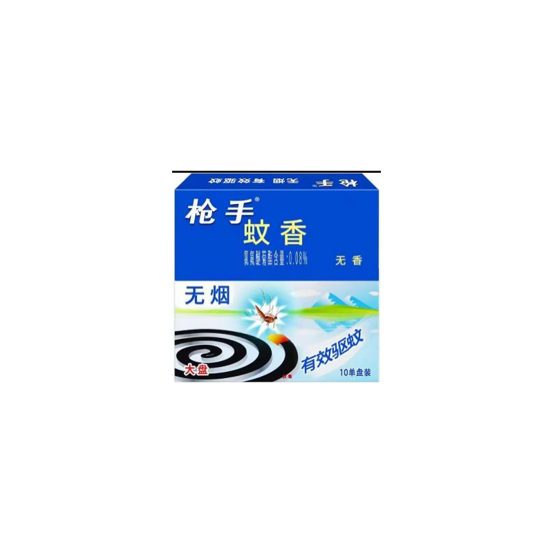 枪手 蚊香 无烟（10单盘装）-盒