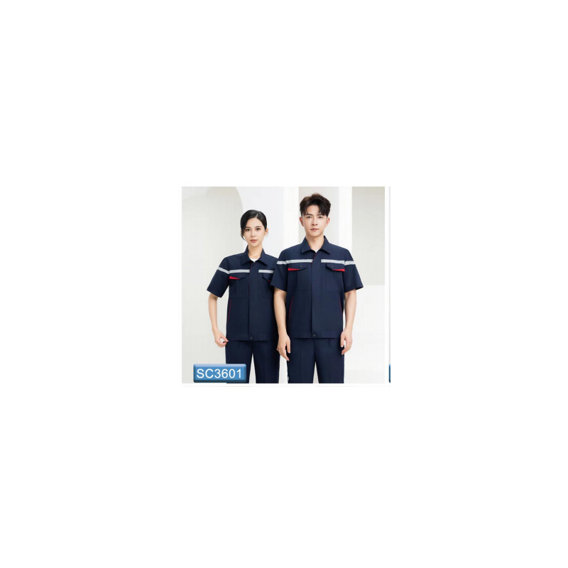 君御 SC3601 夏季纯棉短袖套装 工作服