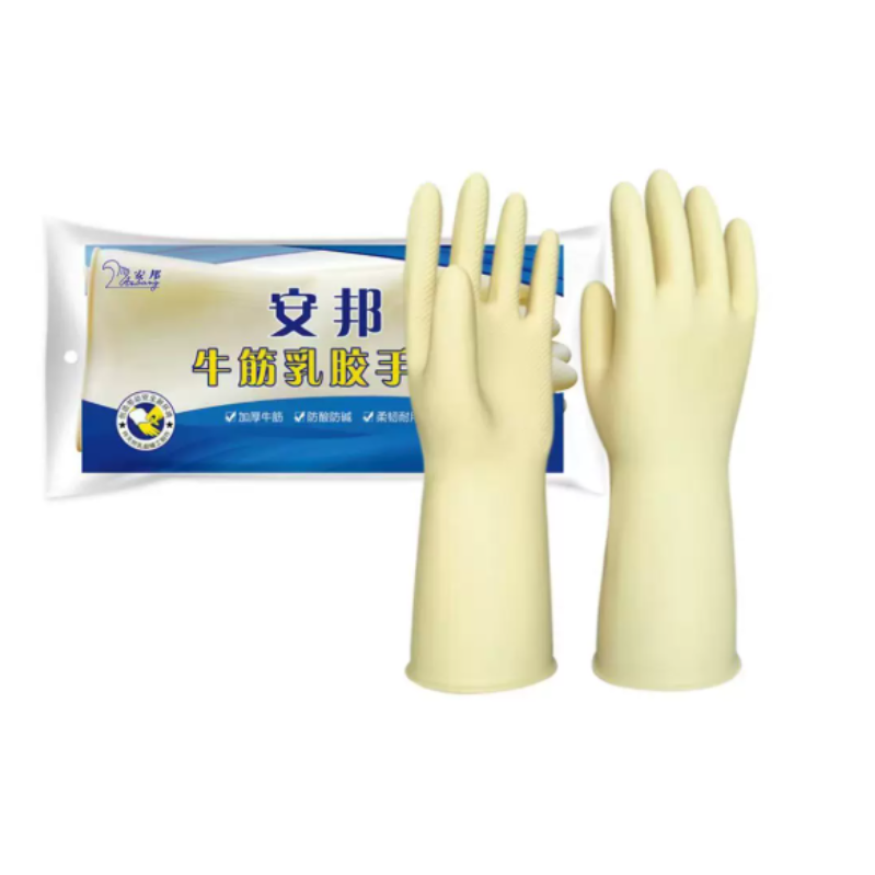 安邦 牛筋 乳胶手套-L