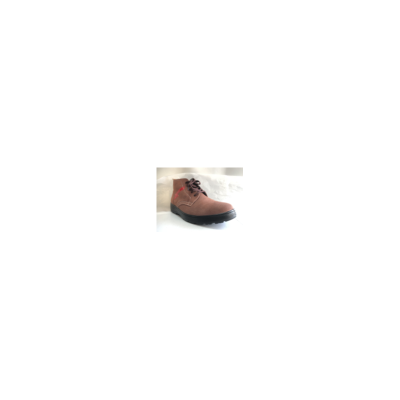 盾王 Z9778 翻毛皮PU底中帮绝缘安全鞋-38
