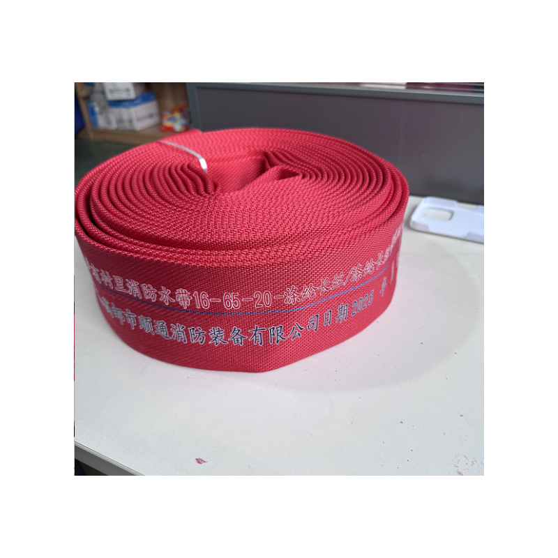 杰通 16-65-20有衬里消防水带 红色 机扎含接扣