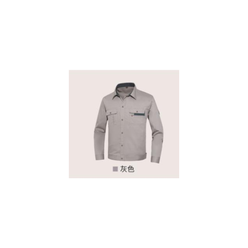 君御 JYT -9904 防静电细斜纹夏季长袖工作服 灰色