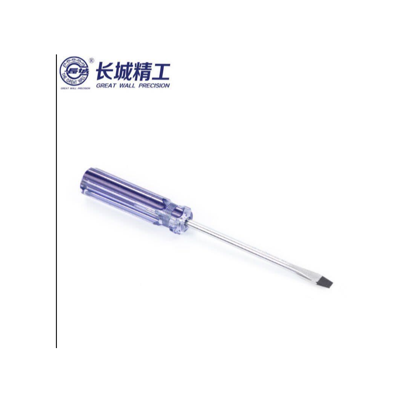 长城精工 274133 螺丝刀单色柄一字头旋具(3)-3x75mm - 长城精工