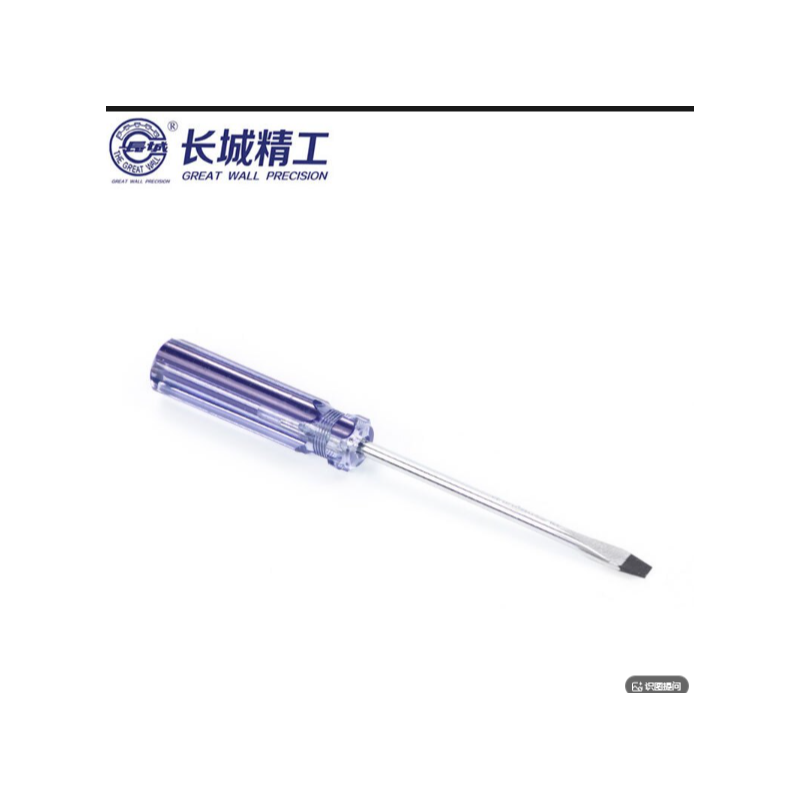 长城精工 274143A 单色柄一字头旋具3*100（4）-个 - 长城精工