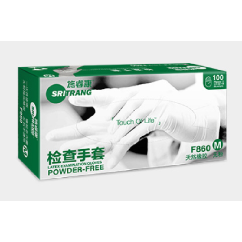 施睿康 F860 一次性橡胶检查手套-S - 施睿康